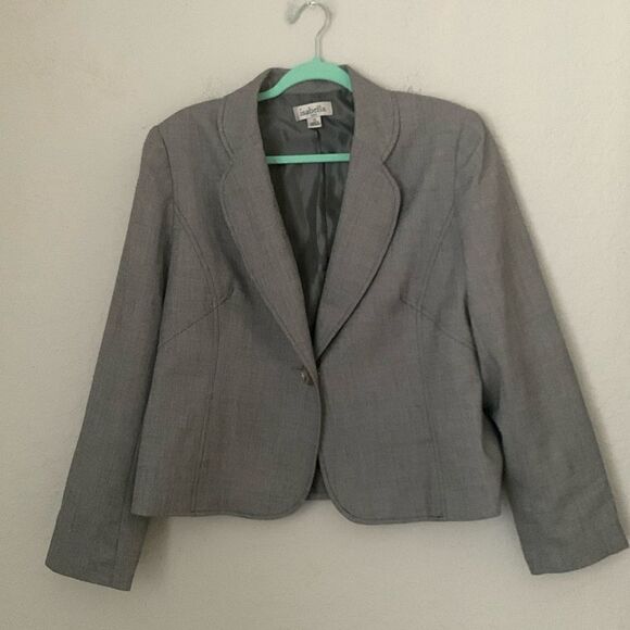 Isabella Grey Single Button Closure Women’s Blazer Jacket Size 12 - Picture 1 of 10